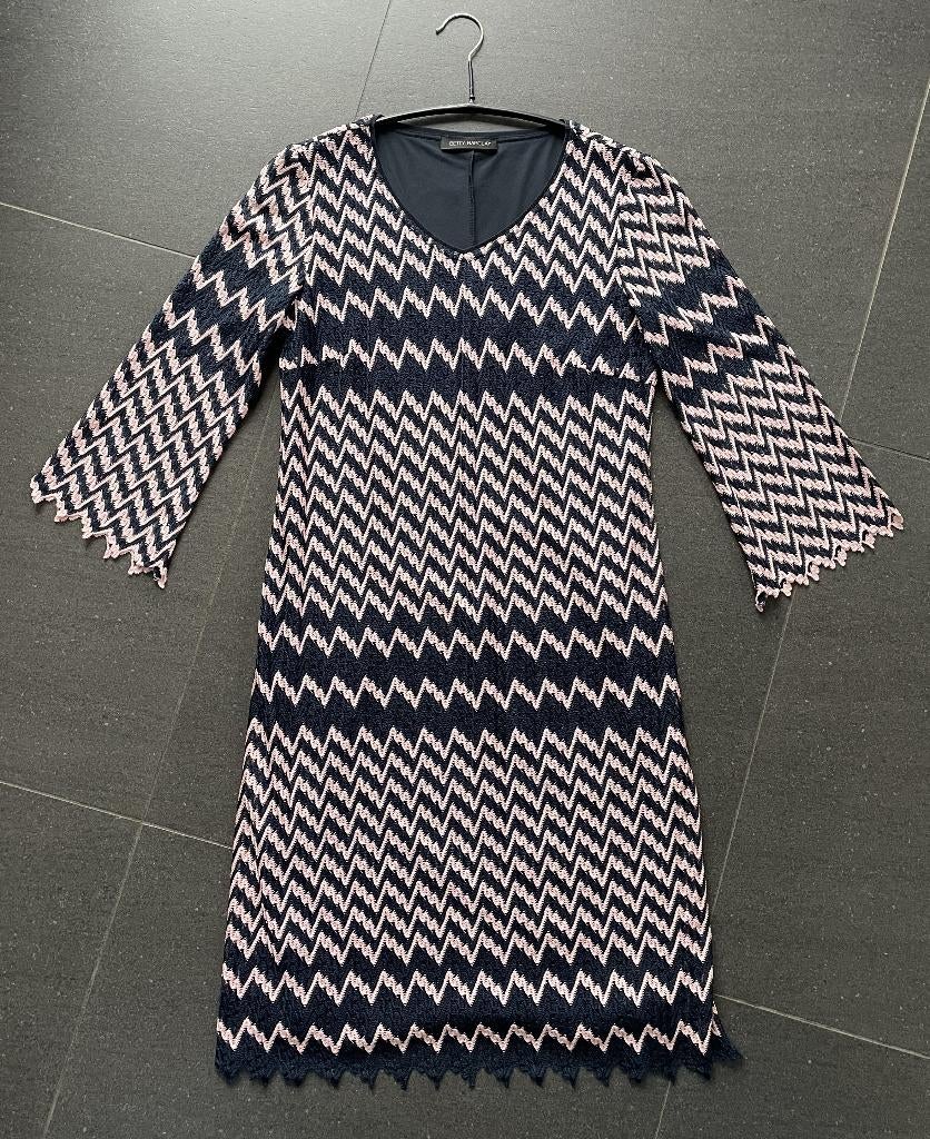 Jurkje Betty Barclay, maat 36/38, zachtroze met donkerblauw, Ophalen, Blauw, Betty Barclay, Zo goed als nieuw