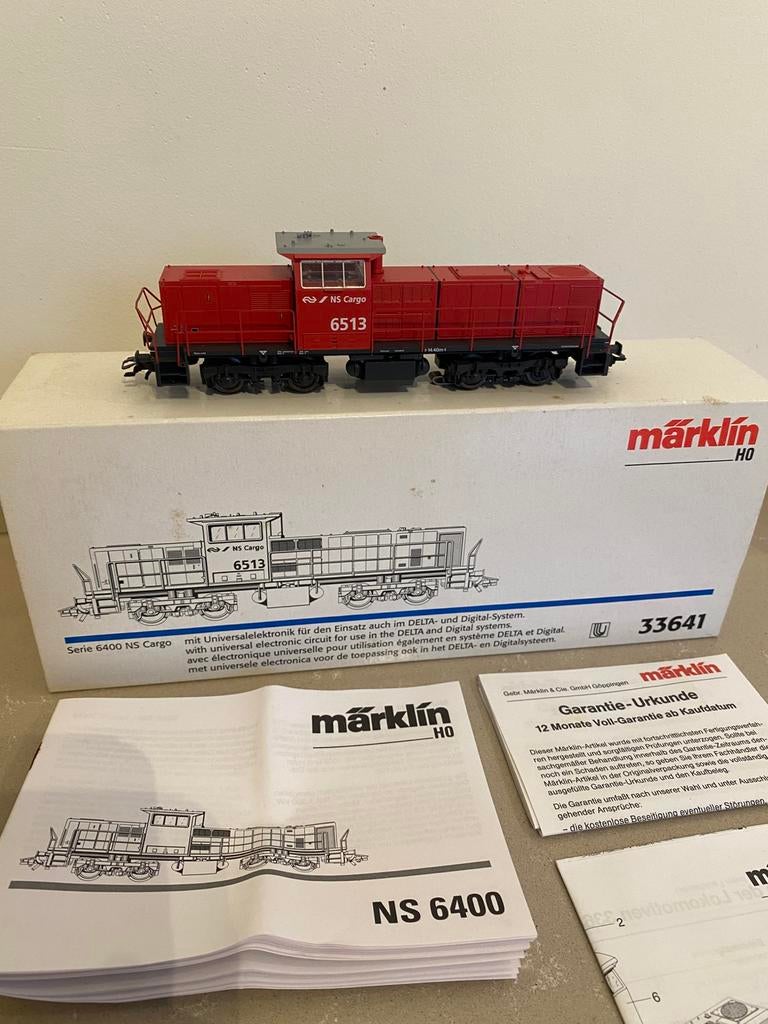 Marklin 33641, delta diesellocomotief BR 6400 NS Cargo, Hobby en Vrije tijd, Modeltreinen | H0, Gebruikt, Locomotief, Wisselstroom