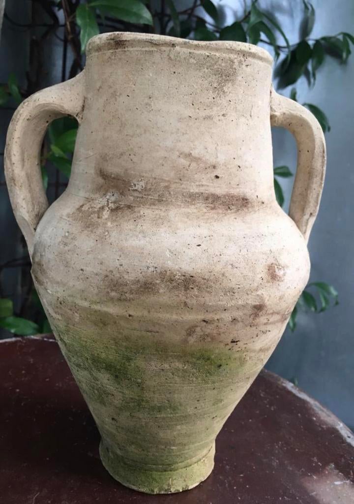 Uniek ambachtswerk oude terracotta vazen kruik antiek, Tuin en Terras, Tuinwanddecoratie, Zo goed als nieuw, Ophalen of Verzenden