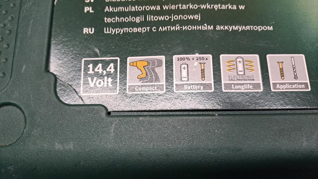 Bosch psr 1440 li, Doe-het-zelf en Verbouw, Gereedschap | Boormachines, Ophalen, Zo goed als nieuw, Minder dan 400 watt, Overige typen