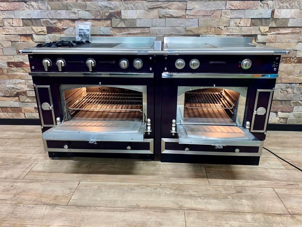 Prachtige Luxe La Cornue 3 pits + coupe de feu 4 zones 180cm, Fornello Esperta, Grill, Ophalen of Verzenden, Zo goed als nieuw