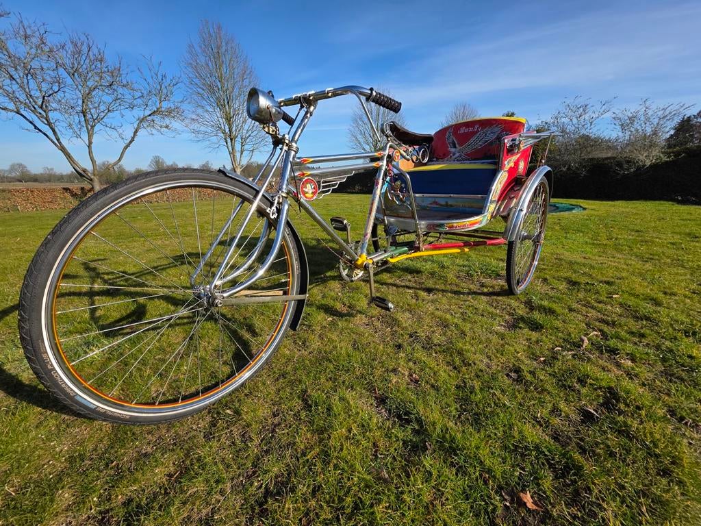 Bijzondere Riksja Fiets - Uniek Transportmiddel!, Ophalen of Verzenden, Gebruikt