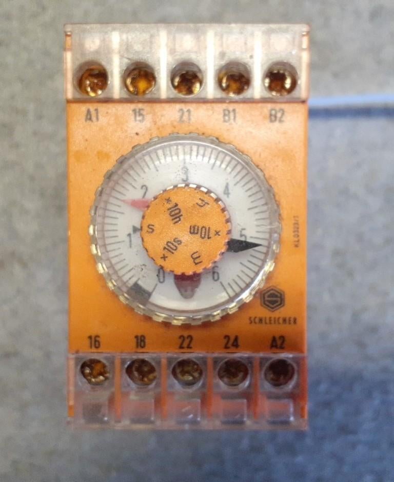 Schleicher tijdrelais SZA (item 606), Hobby en Vrije tijd, Elektronica-componenten, Ophalen, Gebruikt