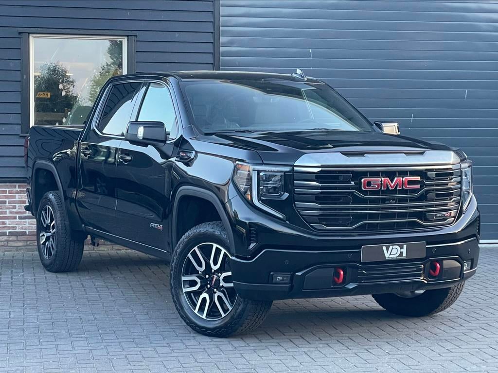 GMC Sierra AT4 6.2 V8 425pk Stoelventilatie Opendak BPM vrij, Auto's, Automaat, Pick-up, 425 pk, Zwart