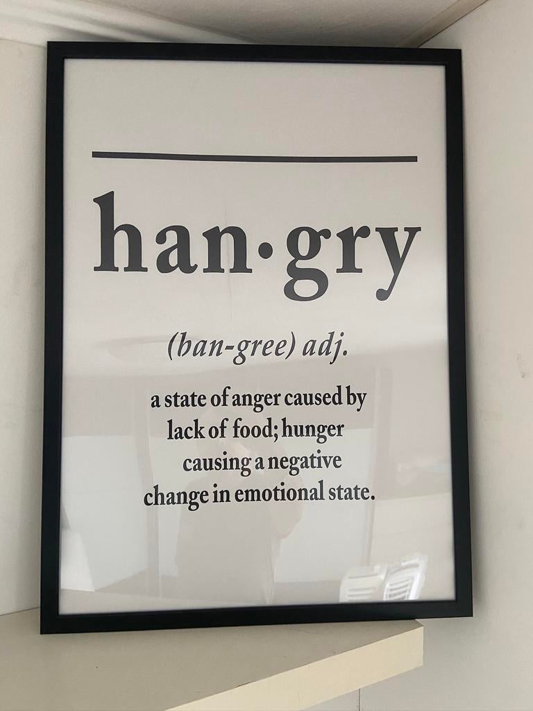 Fotolijst Han.gry Hangry, Ophalen of Verzenden, Zo goed als nieuw