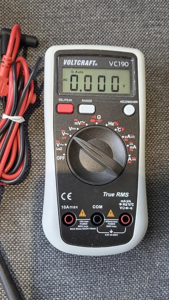 Voltcraft VC190 multimeter zo goed als nieuw, Doe-het-zelf en Verbouw, Meetapparatuur, Ophalen of Verzenden, Zo goed als nieuw