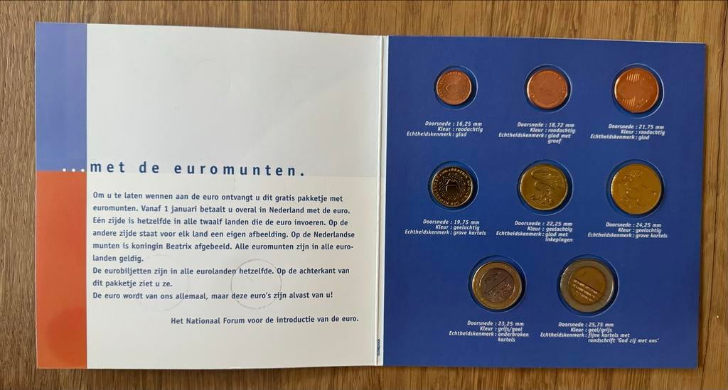 Nederland Euromuntenset 1999, 2000, 2001, 2003, 2004, Ophalen of Verzenden, Overige waardes, Setje