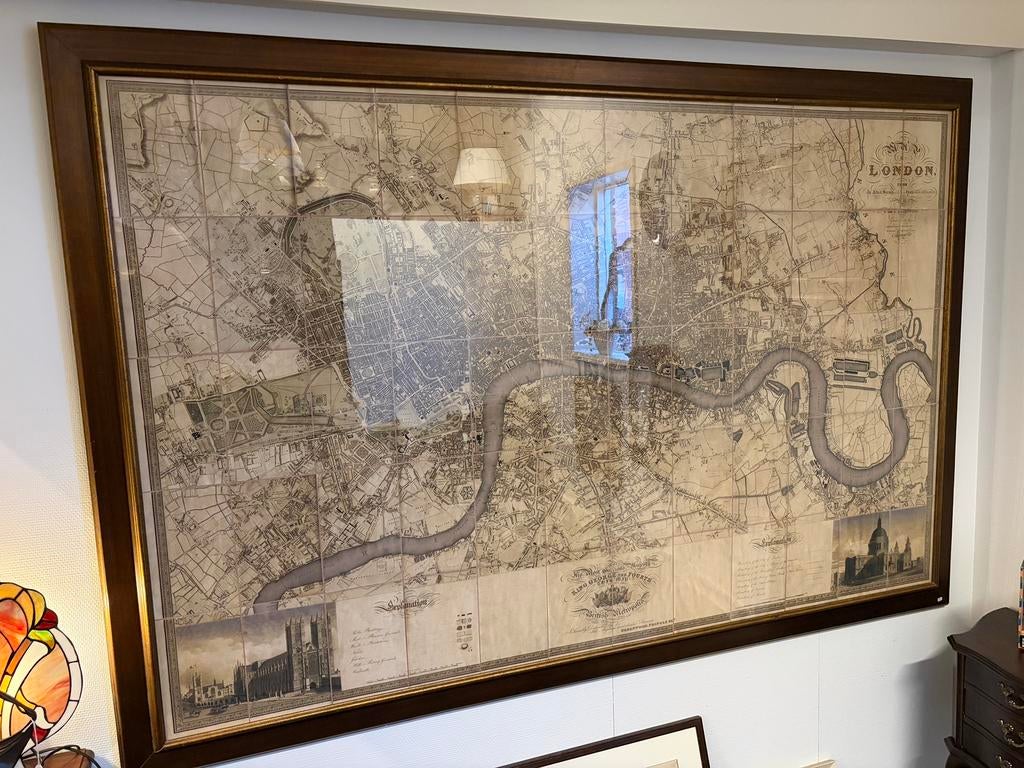 Groote landkaart van oud Londen