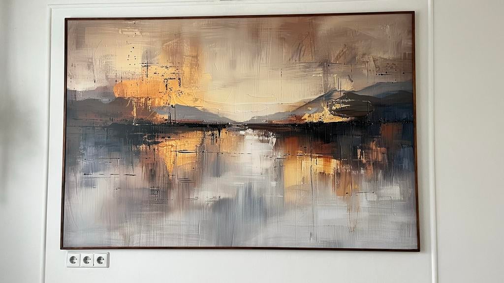 Abstract Schilderij/ wanddecoratie, Antiek en Kunst, Ophalen