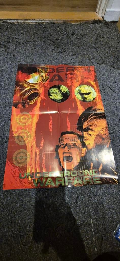 Underground warfare poster thunderdome, Ophalen of Verzenden, Zo goed als nieuw, A1 t/m A3, Film en Tv