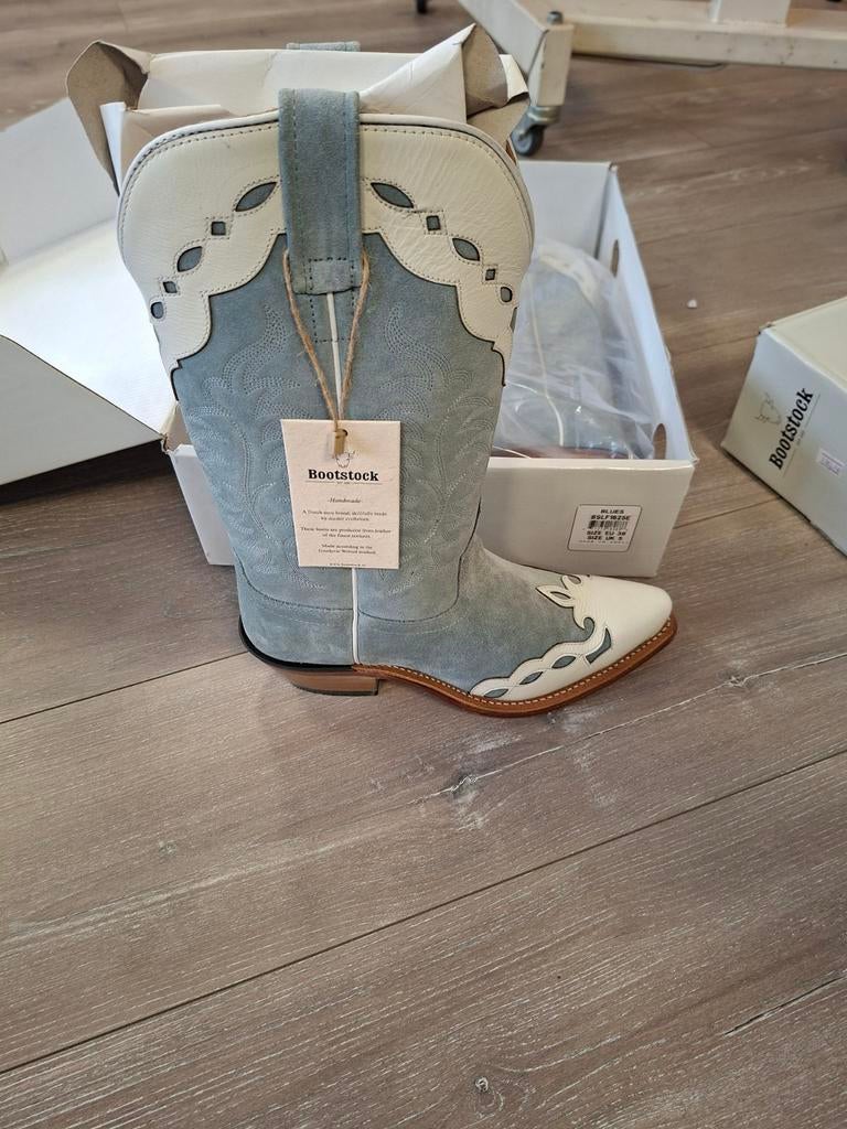 Bootstocklaarzen maat 38 blues, Kleding | Dames, Ophalen of Verzenden, Nieuw, Zwart, Sneakers of Gympen