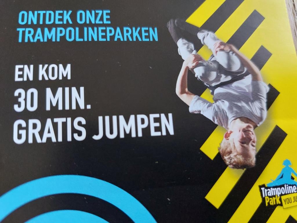 30 min. Gratis jumpen bij Your jump, Drie personen of meer, Augustus