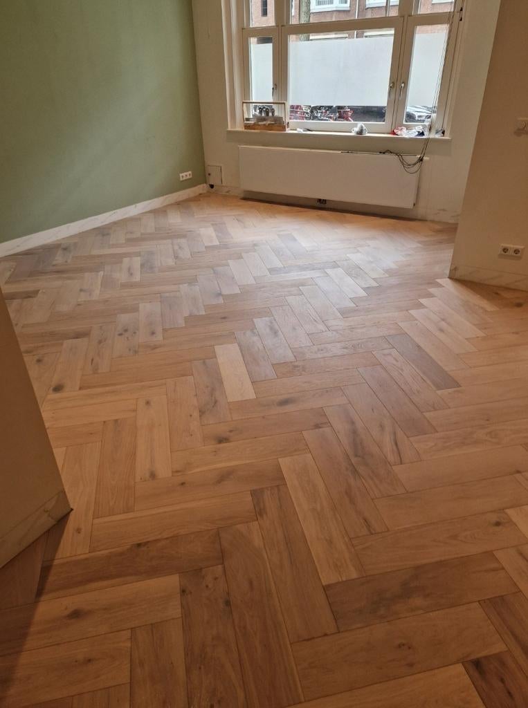 Al Vloer leggen  recht Click   PVC vistgaart parket lijm, Nieuw, Mgvloer@gmail.com, Ophalen of Verzenden, 1813JD