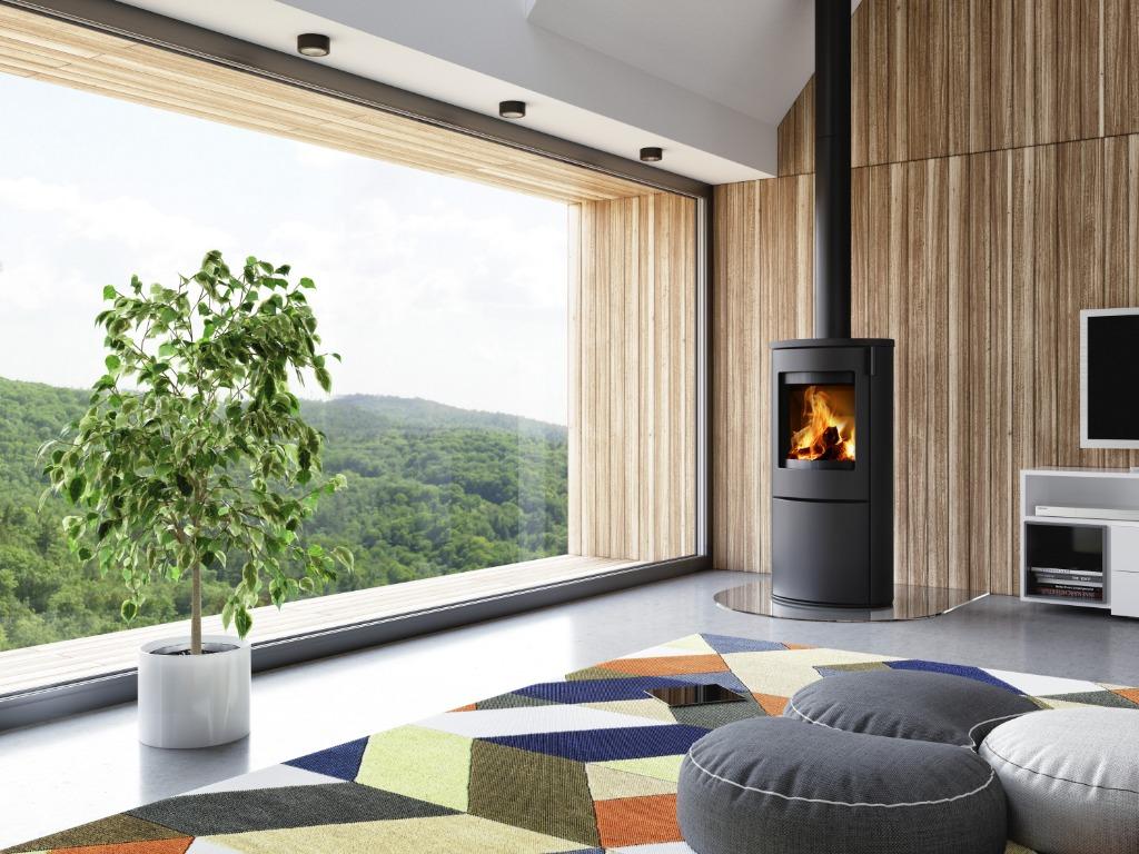 Nieuwe vrijstaande houtkachel, Ophalen, Vrijstaand, Hout, Nieuw