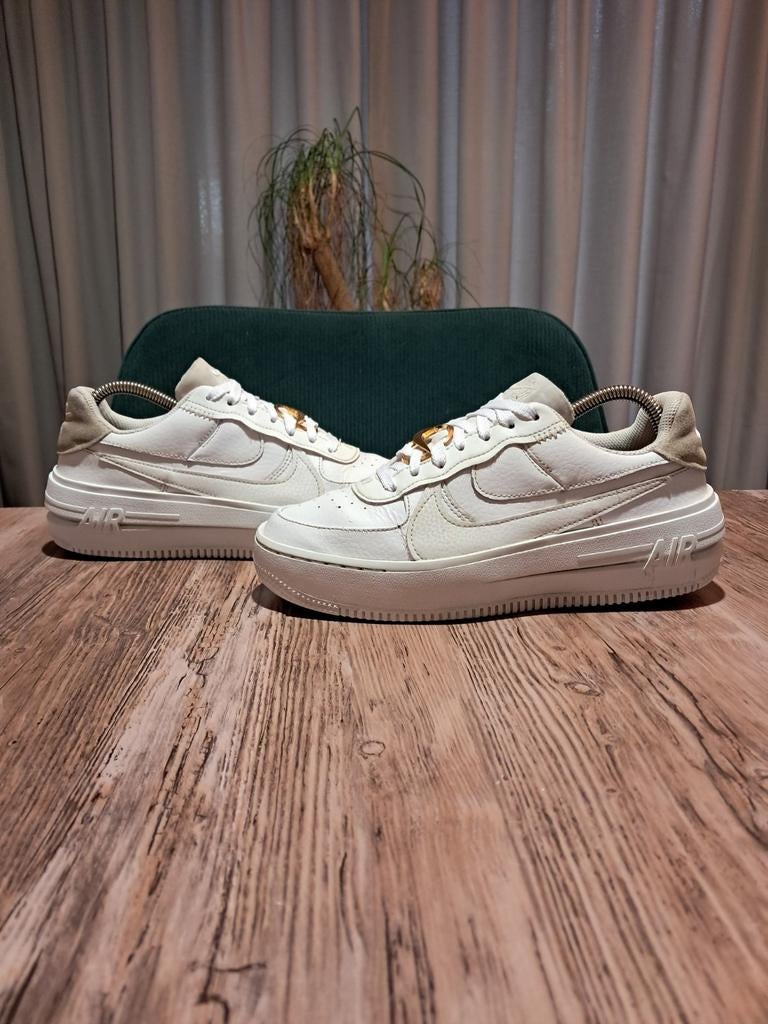 Nike Air Force 1 Platform 'Bling' Size 39, Wit, Nike, Ophalen of Verzenden, Sneakers of Gympen