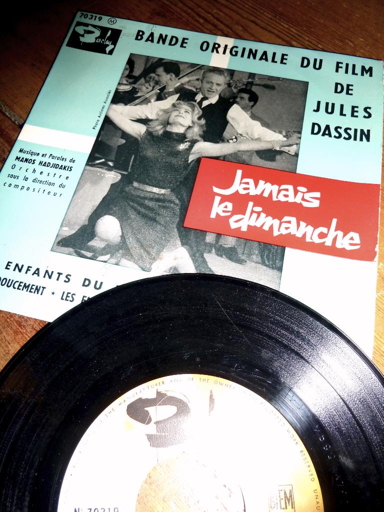 EP jamais le dimanche film jules dassin soundtrack 1960, Ophalen of Verzenden, Gebruikt, Pop, EP