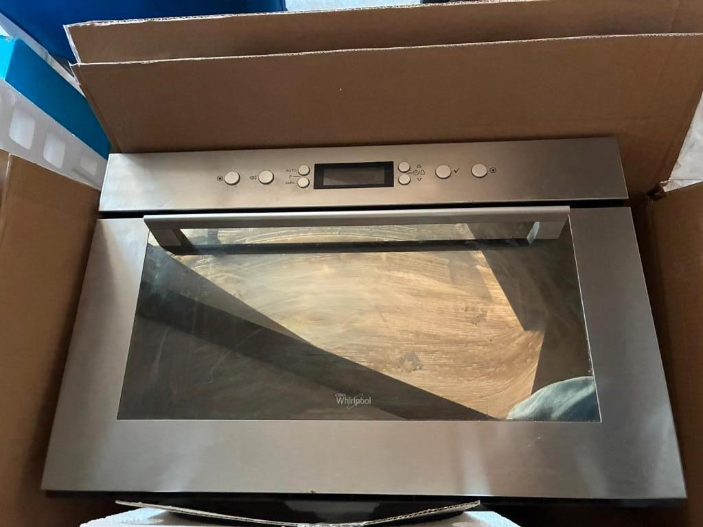 Whirlpool AMW 755 IX Inbouw Oven/Magnetron – Defect, Gebruikt, Draaiplateau, Hete lucht, Ophalen