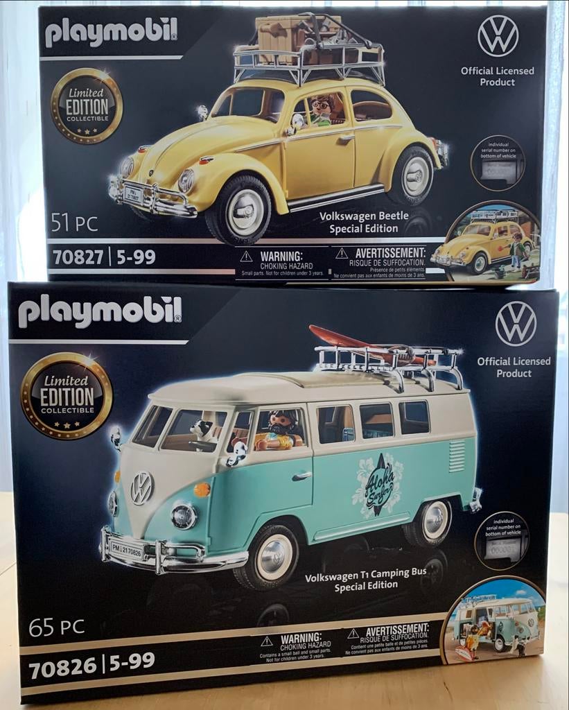 Playmobil Volkswagen Special Edition Set (70827 & 70826), Ophalen of Verzenden, Nieuw, Complete set