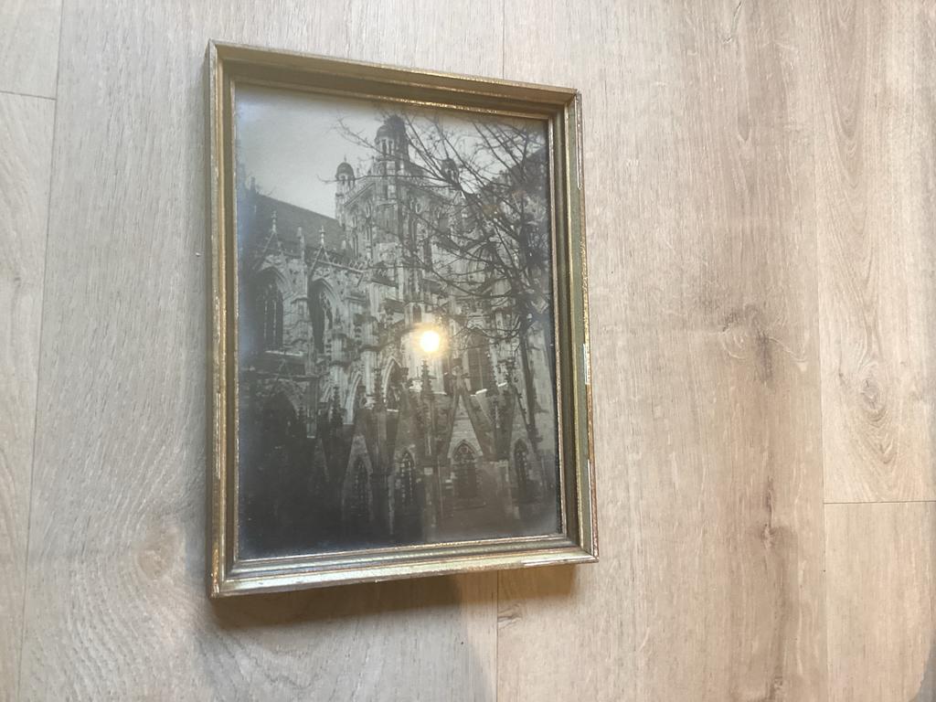 Oude foto van de Sint Jan in Den Bosch, Antiek en Kunst, Kunst | Tekeningen en Foto's, Ophalen of Verzenden