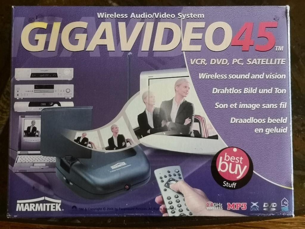 GigaVideo 45 draadloos beeld en geluid, Ophalen of Verzenden, Nieuw, Tv en Weergevers