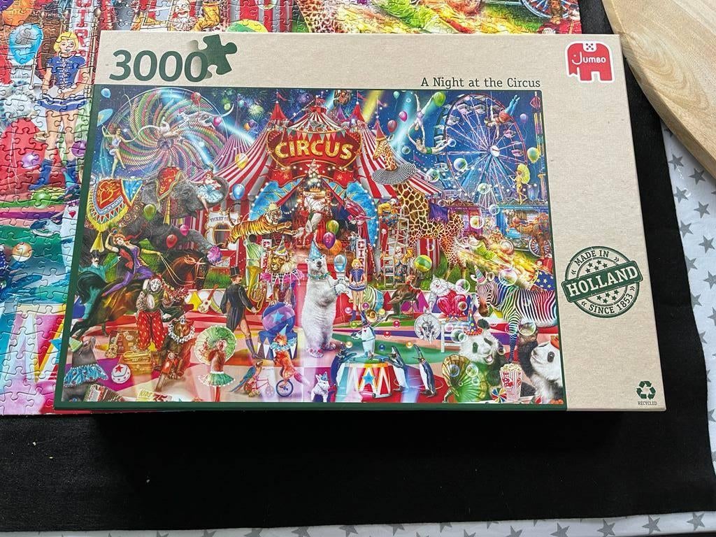Jumbo puzzel 3000 stukjes Circus, Ophalen of Verzenden, Meer dan 1500 stukjes, Zo goed als nieuw, Legpuzzel