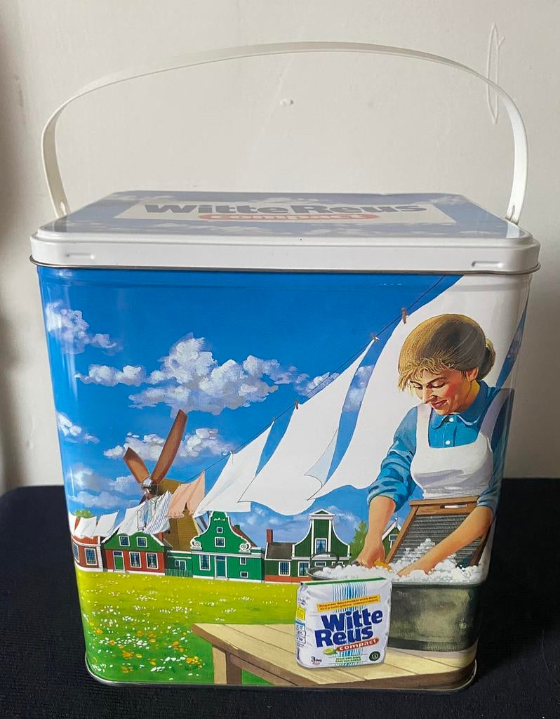 Blik van wasmiddel Witte Reus Compact., Ophalen of Verzenden, Zo goed als nieuw, Overige, Overige merken