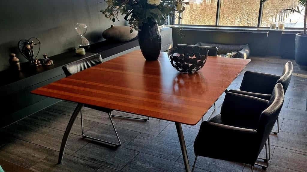 Eetkamertafel van Art of Living, Huis en Inrichting, Vierkant, Ophalen of Verzenden, Zo goed als nieuw, Vijf personen of meer