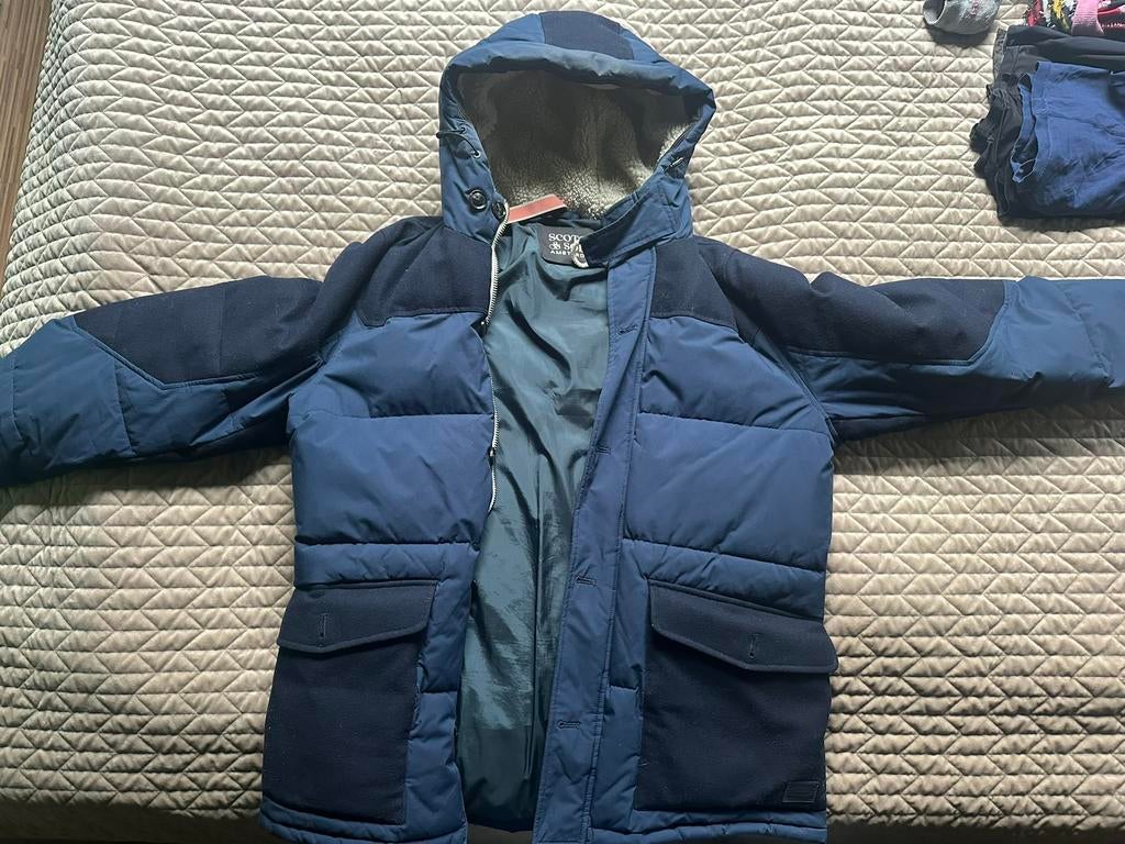 Jas scotch & soda, Ophalen, Zo goed als nieuw, Blauw