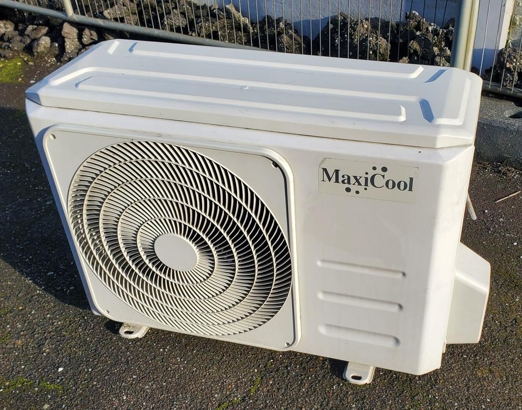 Binnen + buiten unit airco Maxicool, Ophalen, Gebruikt, Wandairco, 3 snelheden of meer