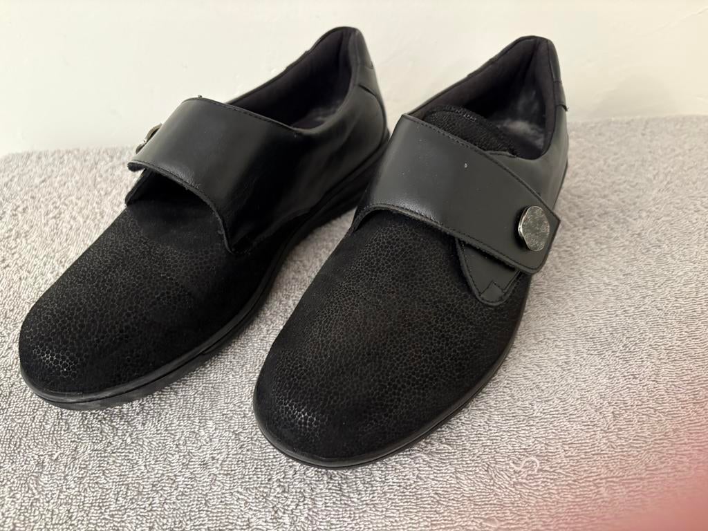 Solidus schoenen 5 K (38) stretchleer, Kleding | Dames, Schoenen, Schoenen met lage hakken, Verzenden, Zwart, Nieuw