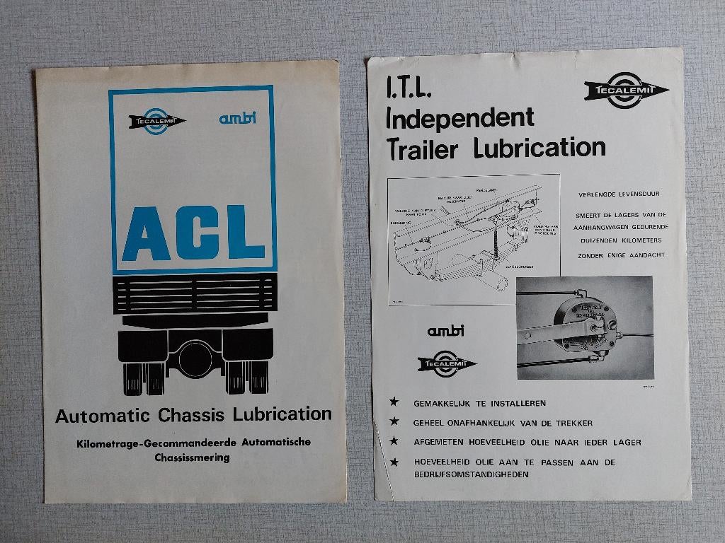 Brochures / Folders TECALEMIT ACL Systeem  - AMBI Amsterdam, Ophalen of Verzenden, Gelezen, Overige merken
