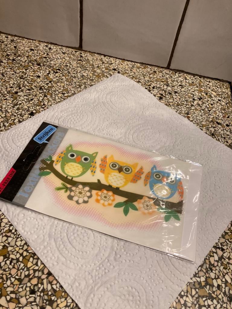 Kledingstikker uilen, Ophalen of Verzenden, Zo goed als nieuw