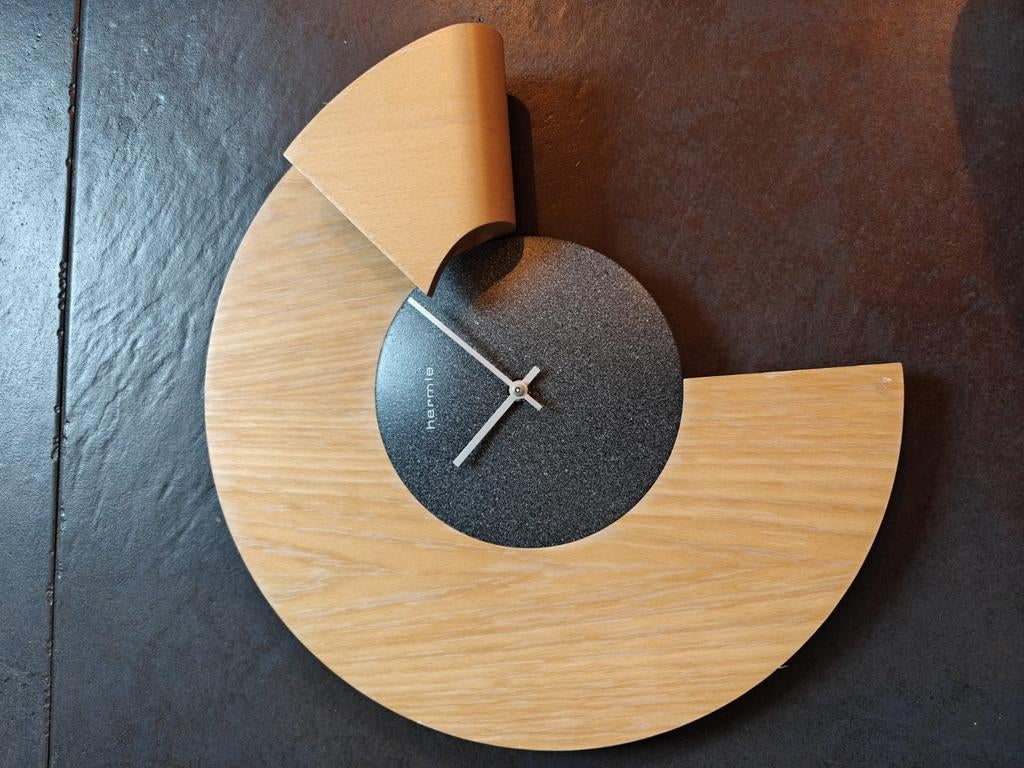 Design wandklok hermle, Huis en Inrichting, Woonaccessoires | Klokken, Ophalen of Verzenden, Gebruikt, Wandklok