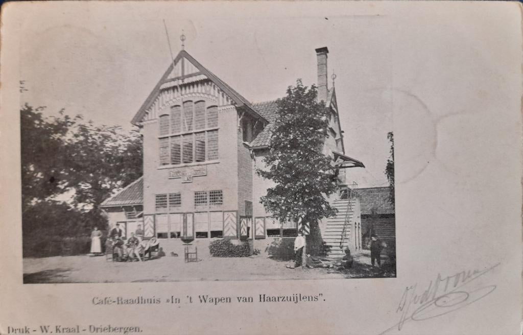 Café-Raadhuis In' t Wapen van Haarzuijlens, Ophalen of Verzenden, Gelopen, Zuid-Holland
