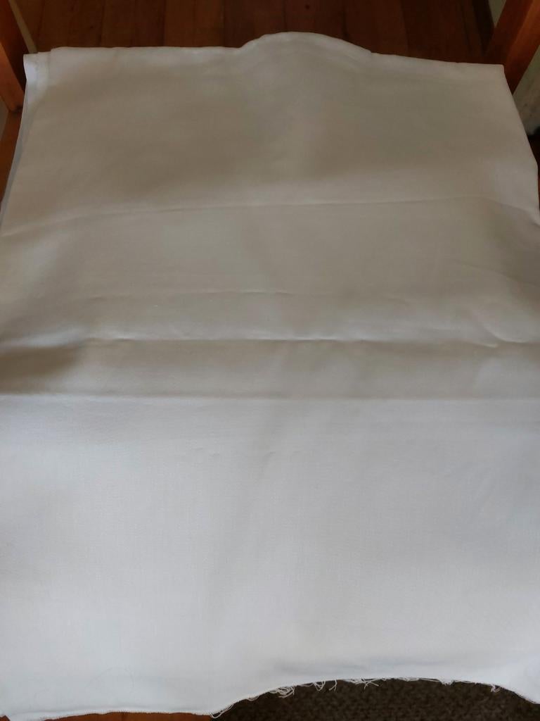 Witte lap stof / nieuw / 158x111 cm, 120 cm of meer, Wit, Nieuw, Ophalen of Verzenden