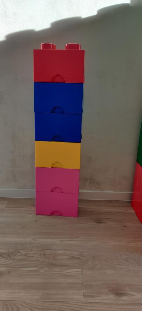 Lego opbergbakken 1*2, Kinderen en Baby's, Speelgoed | Duplo en Lego, Ophalen, Gebruikt, Complete set, Lego