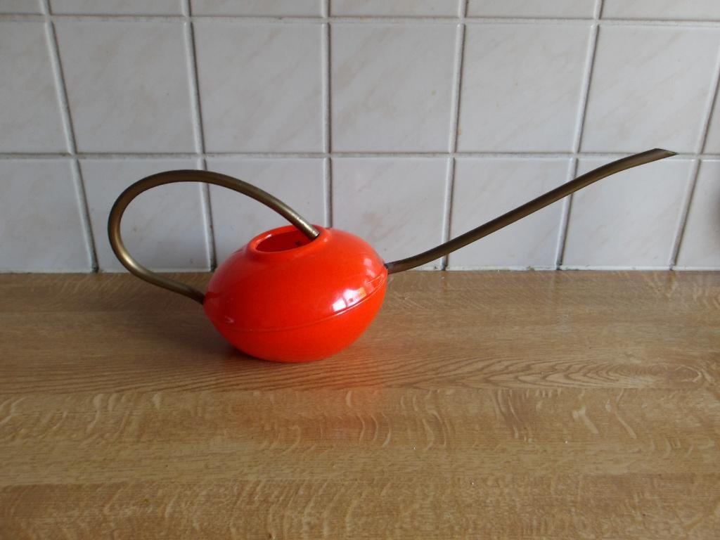 Oranje gieter Wescolit vintage, Ophalen of Verzenden