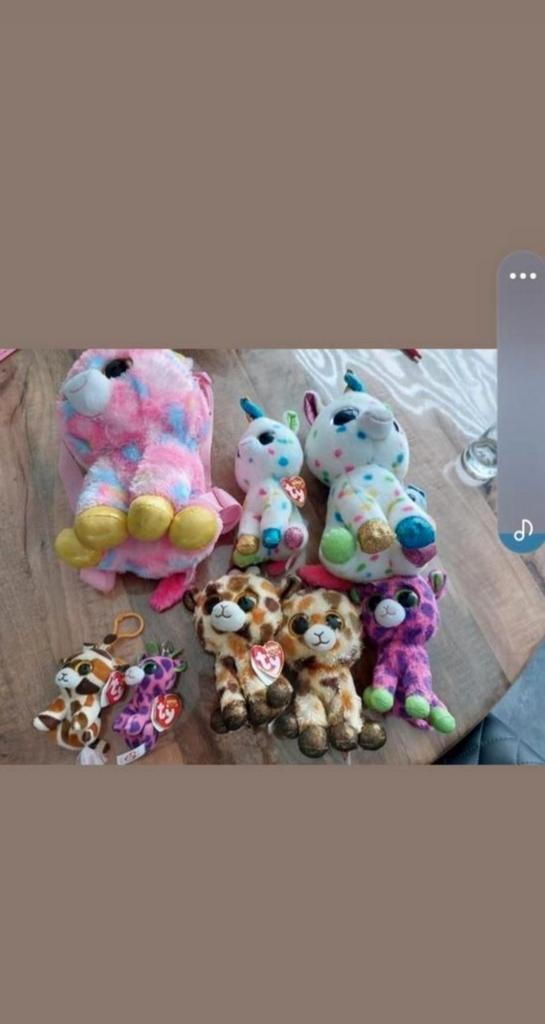 Ty giraffe knuffels, hond en muis, Ophalen of Verzenden, Zo goed als nieuw