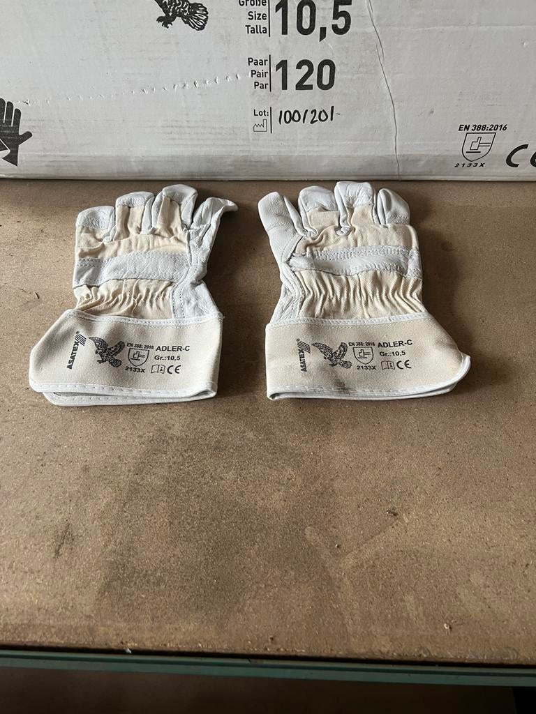 Werkhandschoenen - leder soepel Nieuw, .., .., Dames, Asatex