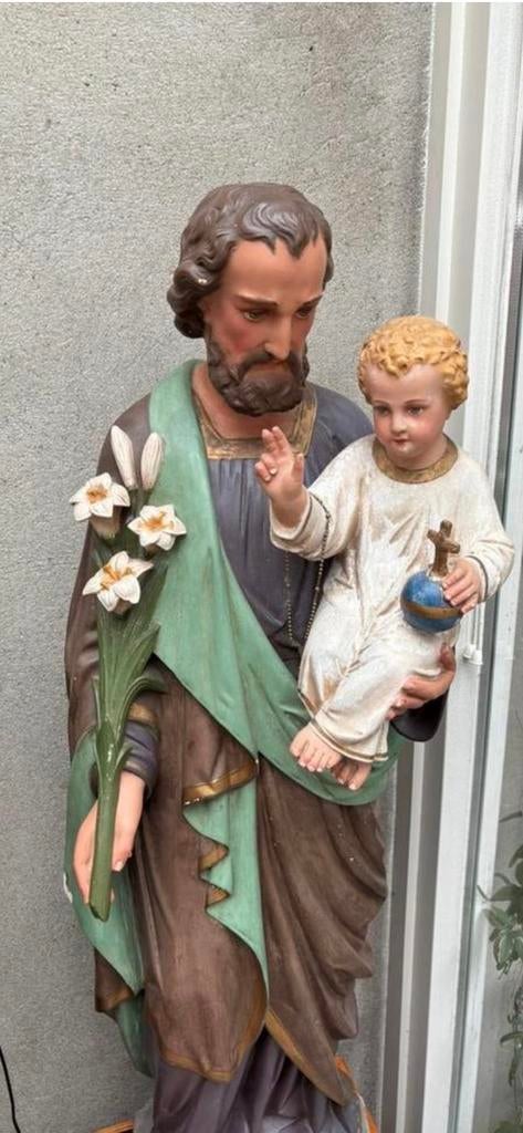 Sint Jozef met Kind Jezus Beeld, Antiek en Kunst, Ophalen