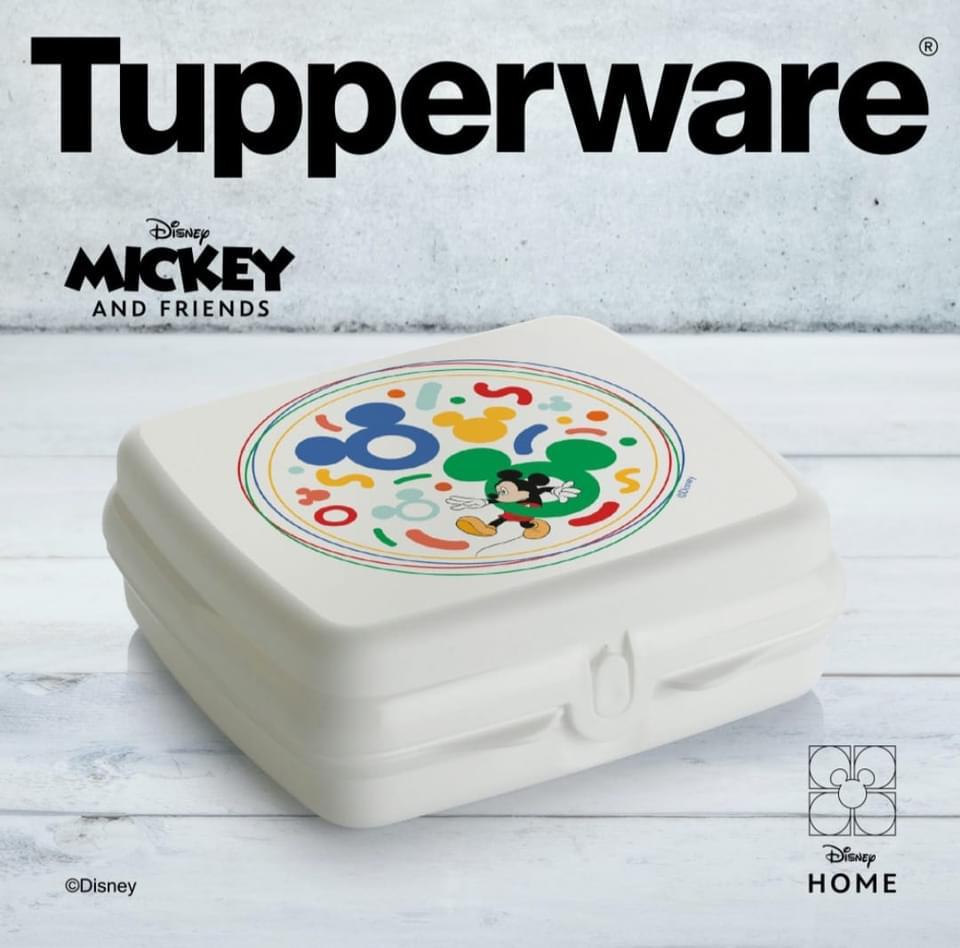 Tupperware Eco + Mickey Mouse lunchbox / Broodtrommel, Ophalen of Verzenden, Nieuw, Bus of Trommel