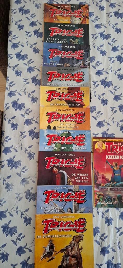 Trigie stripboeken 10 stuks, Meerdere stripboeken, Ophalen of Verzenden, Gelezen