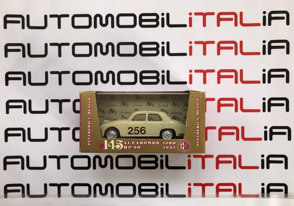 Alfa Romeo 1900 creme wit # 256 Panamerica Mexico Brumm 1:43, Hobby en Vrije tijd, Modelauto's | 1:43, Ophalen of Verzenden, Nieuw