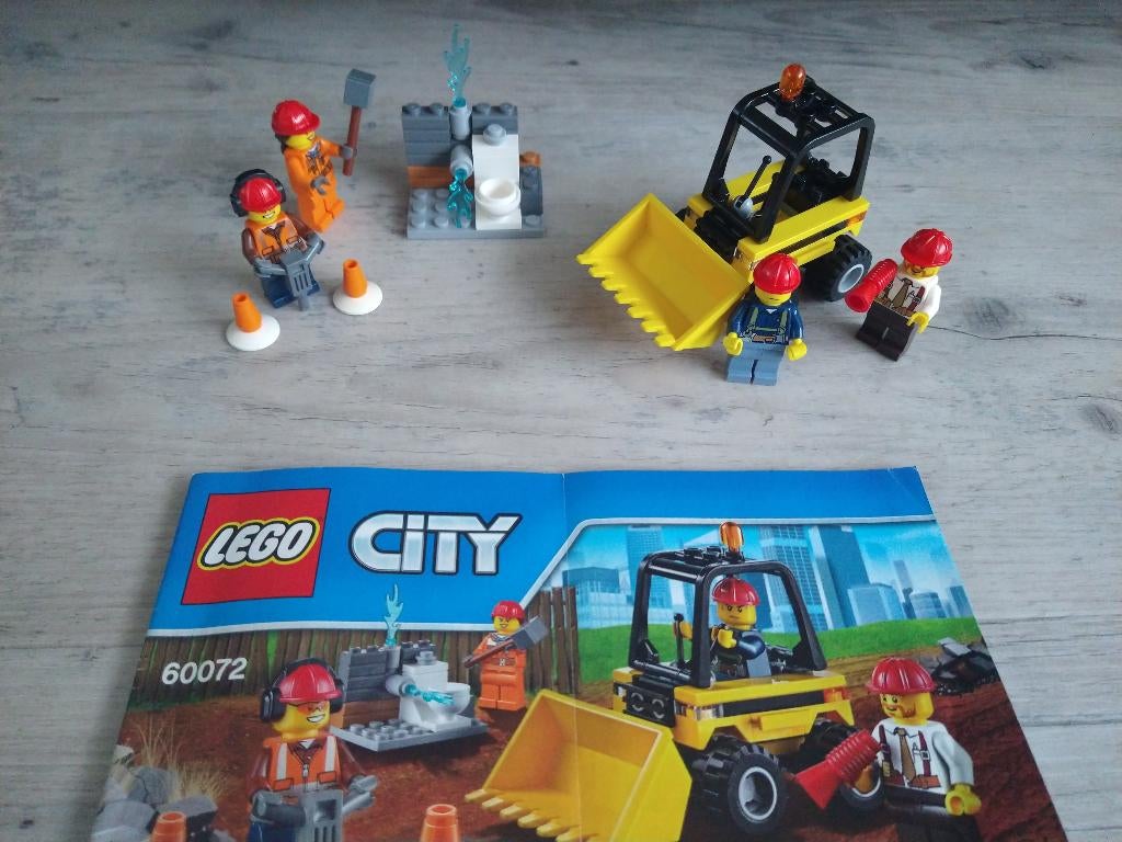Lego city 60072 Bouwterrein Bouwvakkers sloopterrein, Kinderen en Baby's, Speelgoed | Duplo en Lego, Ophalen of Verzenden, Zo goed als nieuw