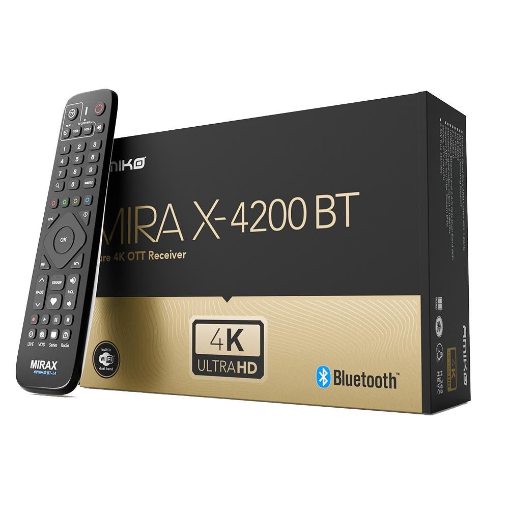 Retour: Amiko Mira-X 4200 BT Linux Mediastreamer – Bluetooth, Ophalen of Verzenden, Nieuw, HDMI, Minder dan 500 GB