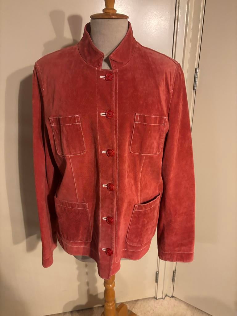 Montego leren jas - Maat 44, Kleding | Dames, Maat 42/44 (L), Ophalen of Verzenden, Jasje, Gedragen