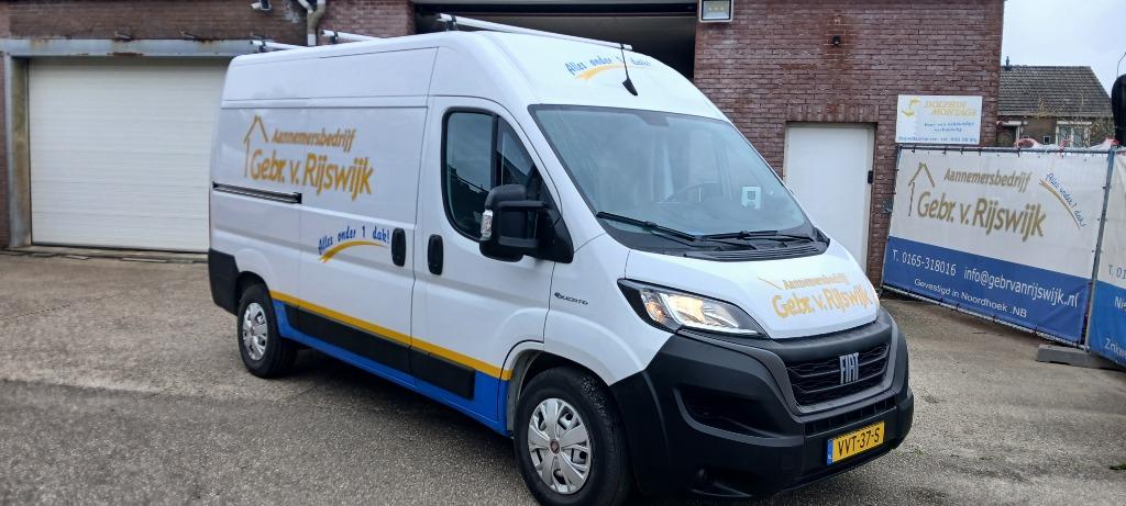 Fiat Ducato Elektrisch 123pk L2H2  79kWh 2023 Wit, Auto's, Stof, Euro 6, 0 kg, Wit