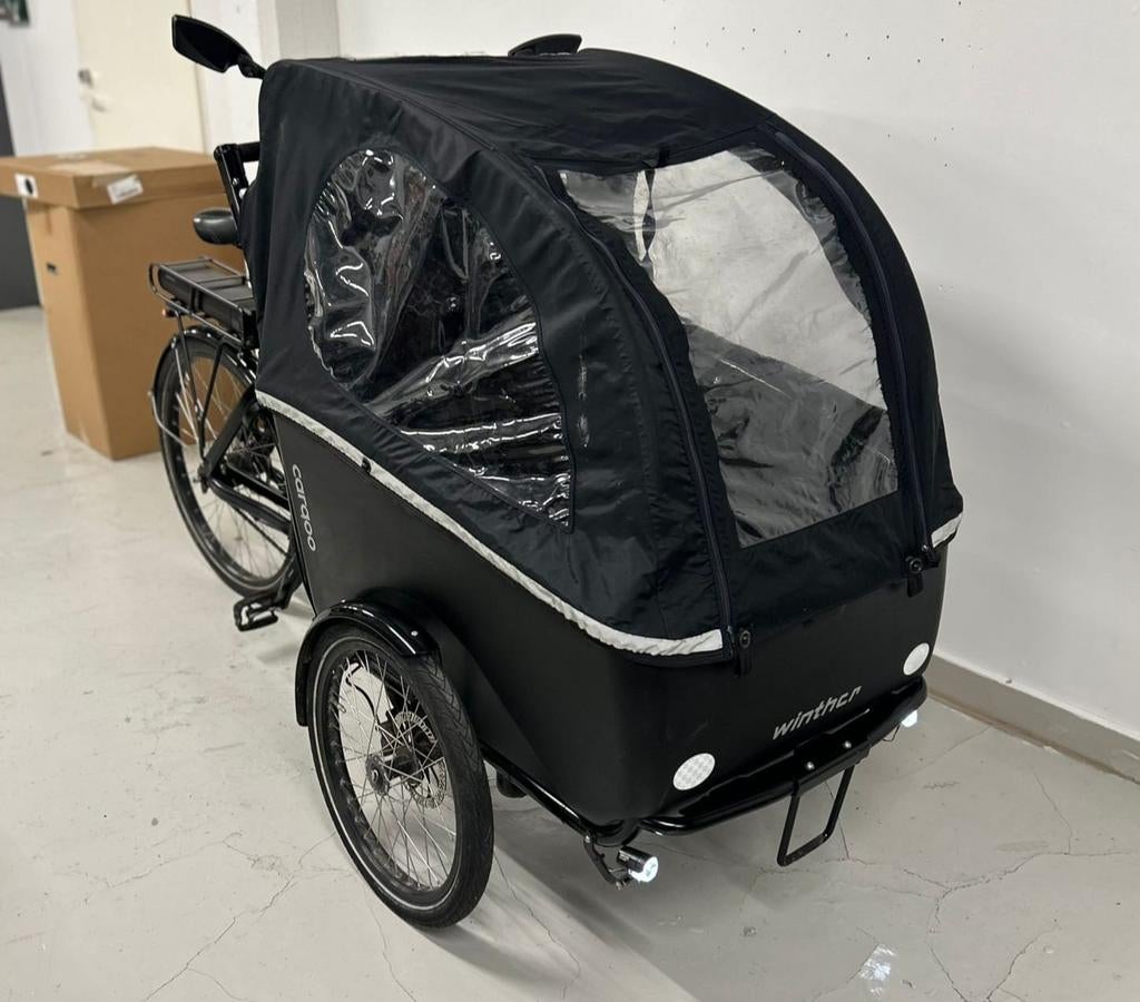 Elektrische Winther Deluxe Bakfiets, Overige merken, ExampleStreet 123, 1234AB ExampleCity, Ophalen of Verzenden, Zo goed als nieuw