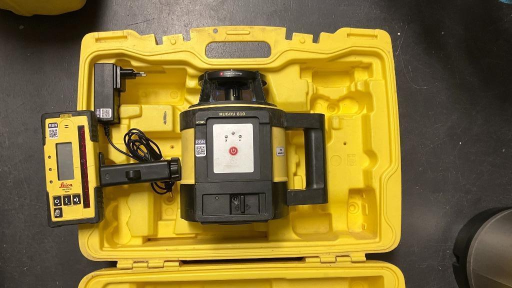 Leica Rugby 810 bouwlaser, Doe-het-zelf en Verbouw, Meetapparatuur, Ophalen, Zo goed als nieuw, Overige meters