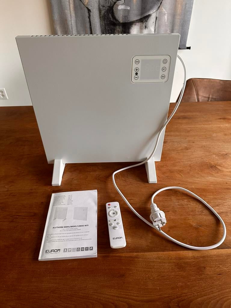 Eurom Alutherm 400XS Wifi verwarming 40x30cm, Huis en Inrichting, Kachels, Ophalen of Verzenden, Zo goed als nieuw, Elektrisch